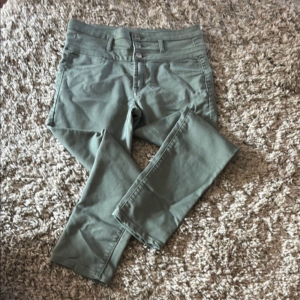 Women's Refuge Green skinny Jeans